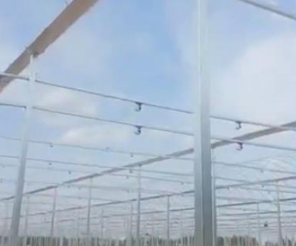 溫室大棚施工現(xiàn)場(chǎng)